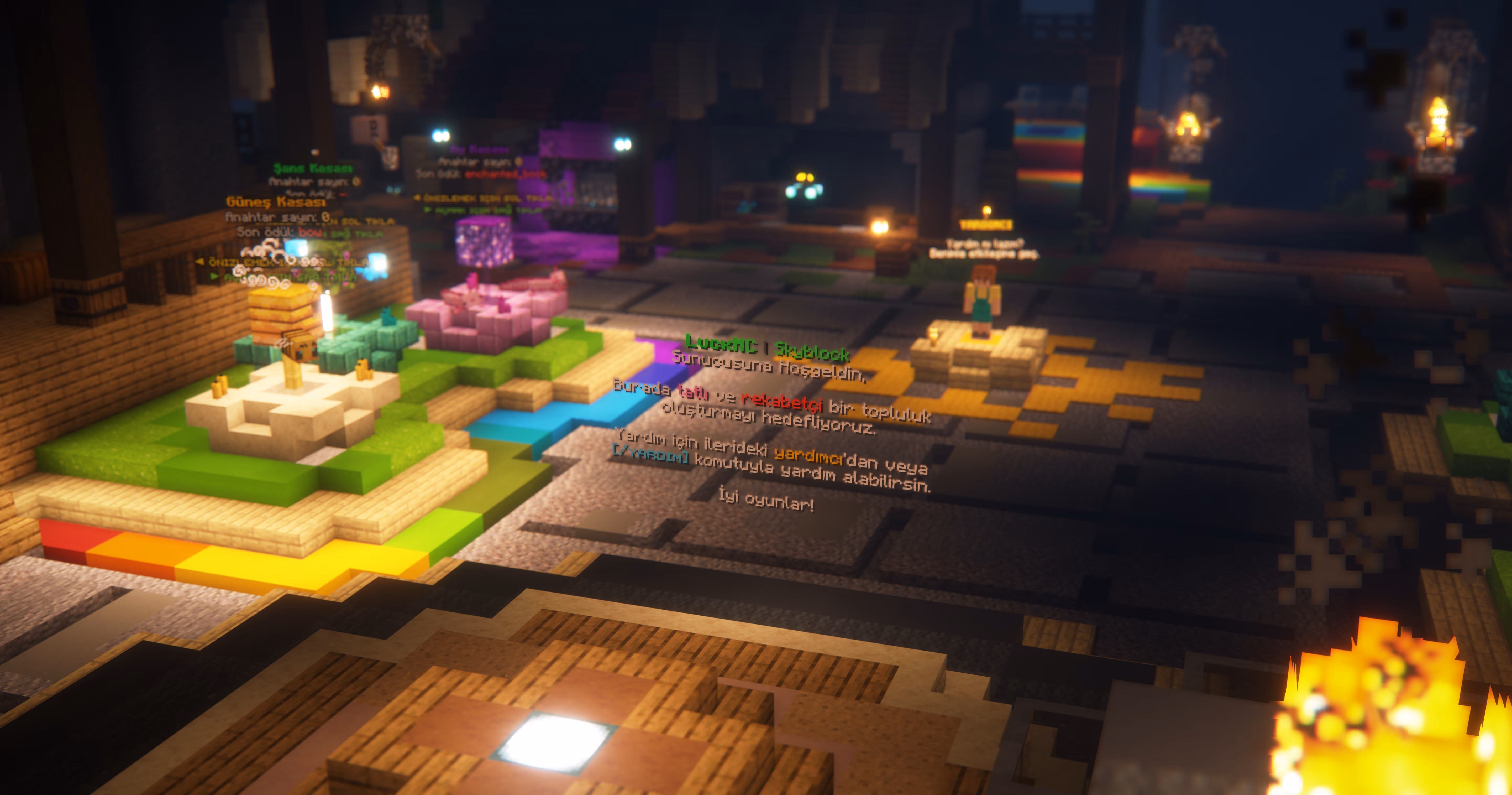 Skyblock Sunucusu spawn noktası